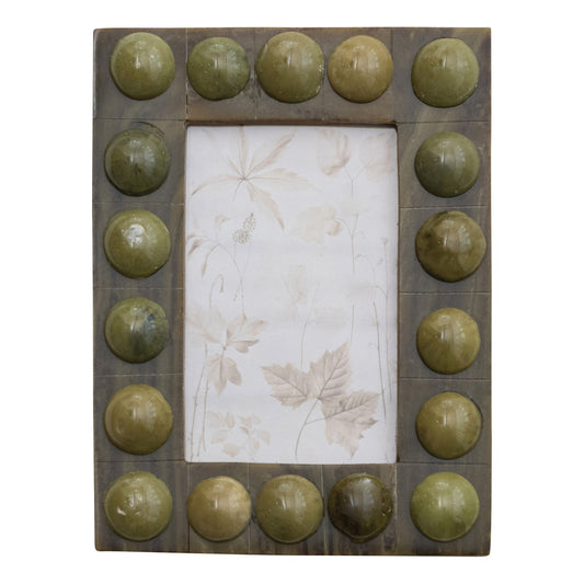 Resin Bubble Photo Frame (For 4x6 Photo) (Hangs Vertically & Horizontally)