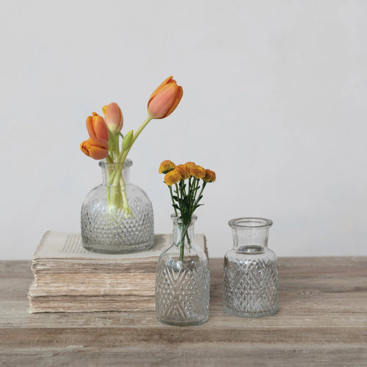 Pressed Glass Vase