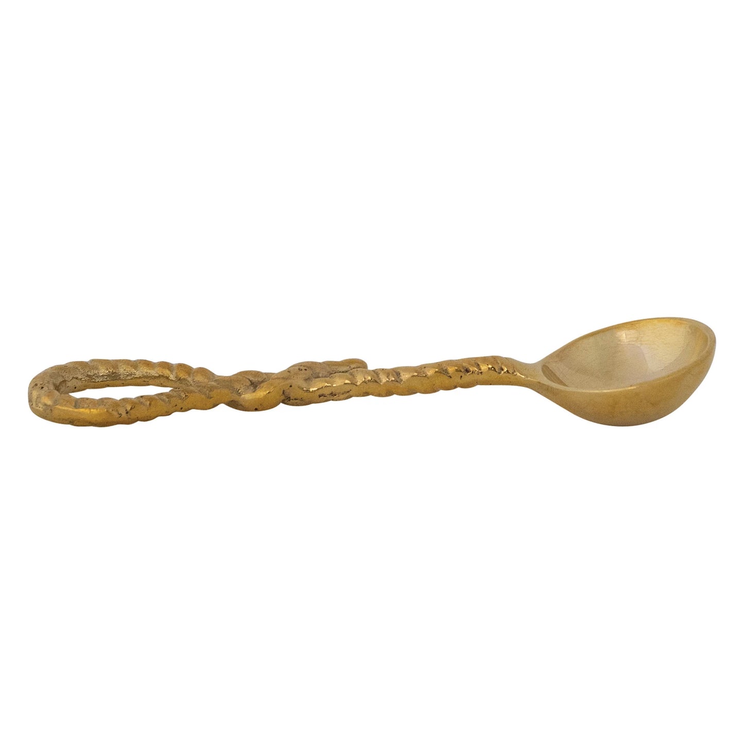 Brass Spoon with Rope Shaped Handle