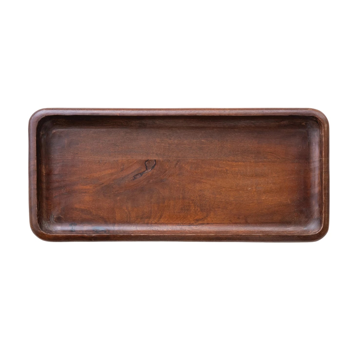 Mango Wood Tray, Walnut Finish