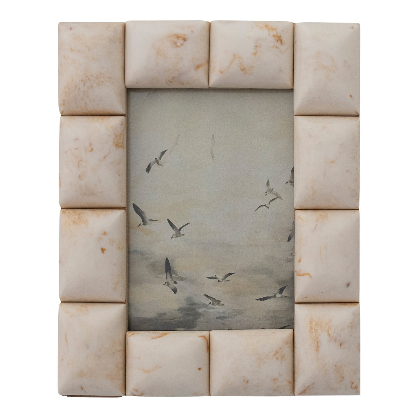 Marbled Resin Tile Photo Frame (Holds 4" x 6" Photo)
