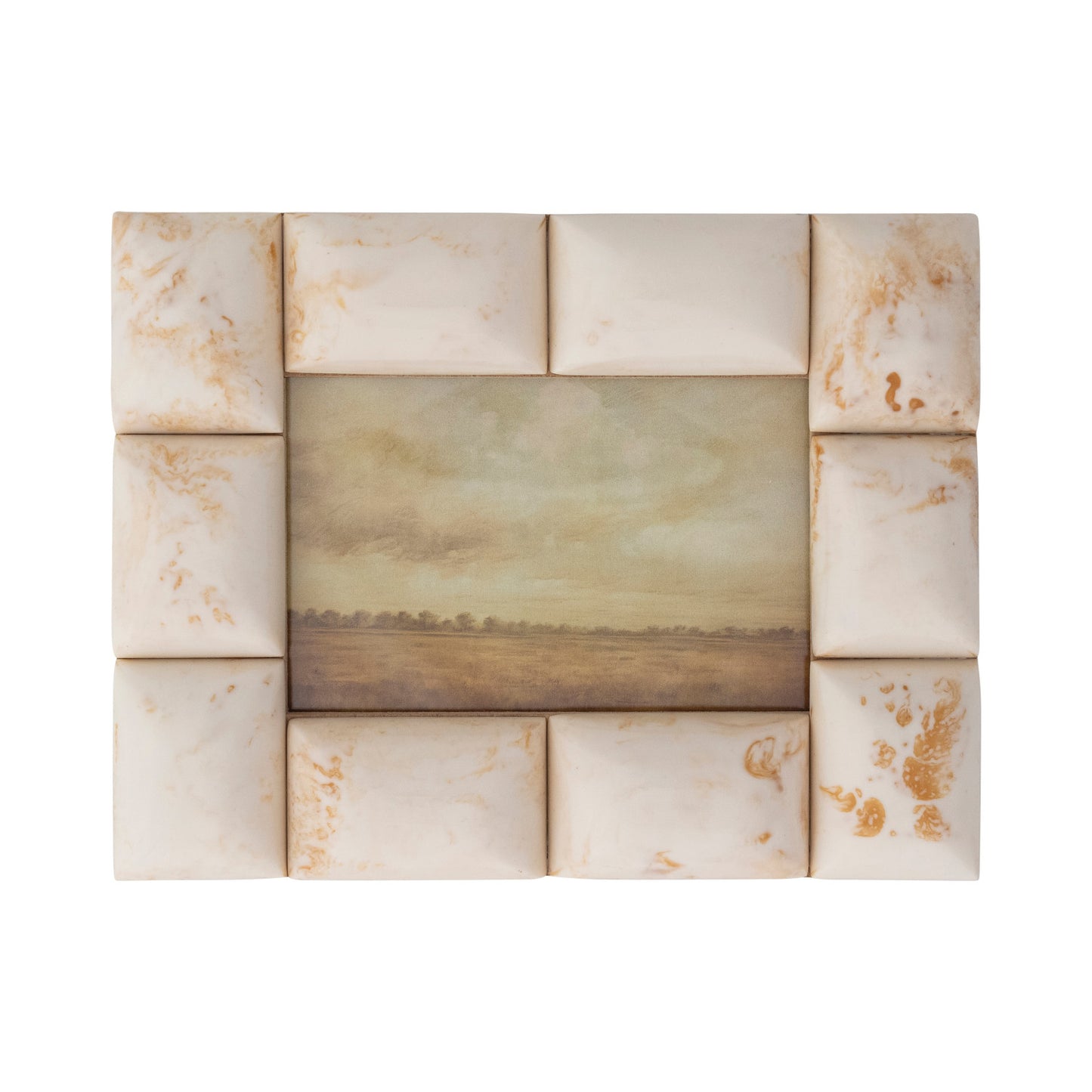 Marbled Resin Tile Photo Frame (Holds 5" x 7" Photo)