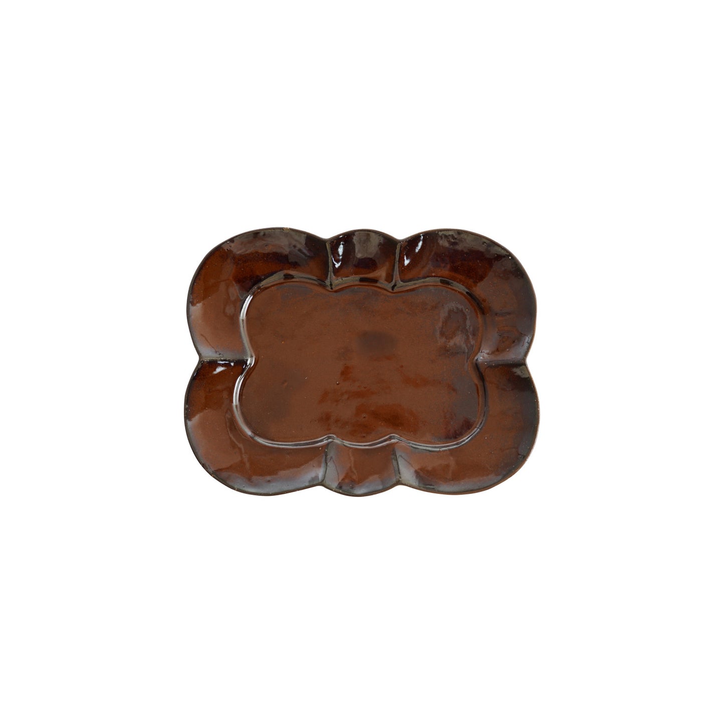 Stoneware Scalloped Plate