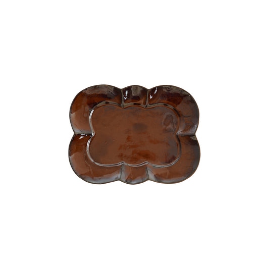 Stoneware Scalloped Plate