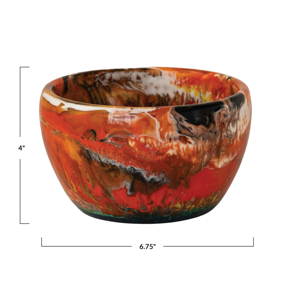 Marbled Resin Bowl