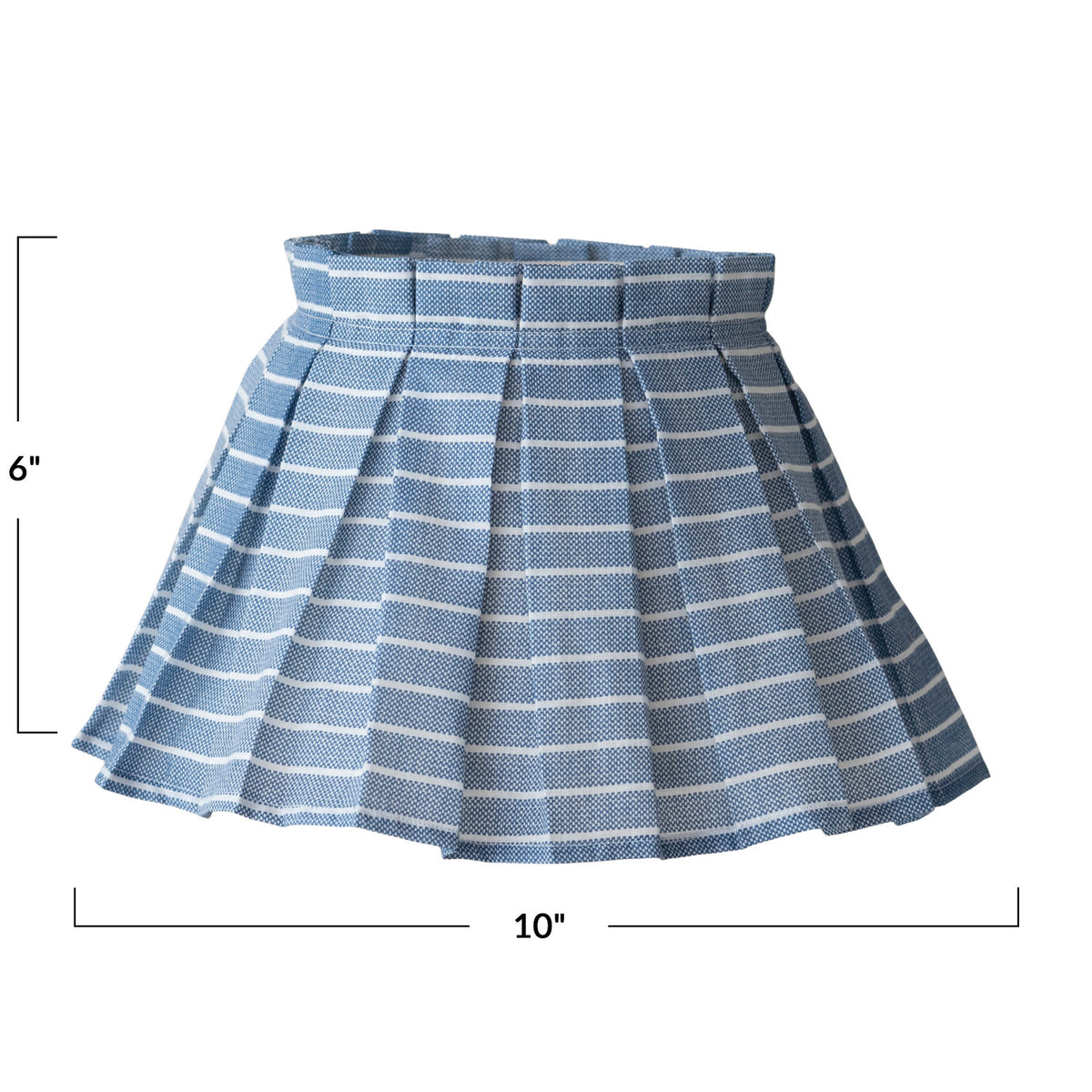 Cotton Blend Box Pleated Clip-on Lampshade with Removable Cover