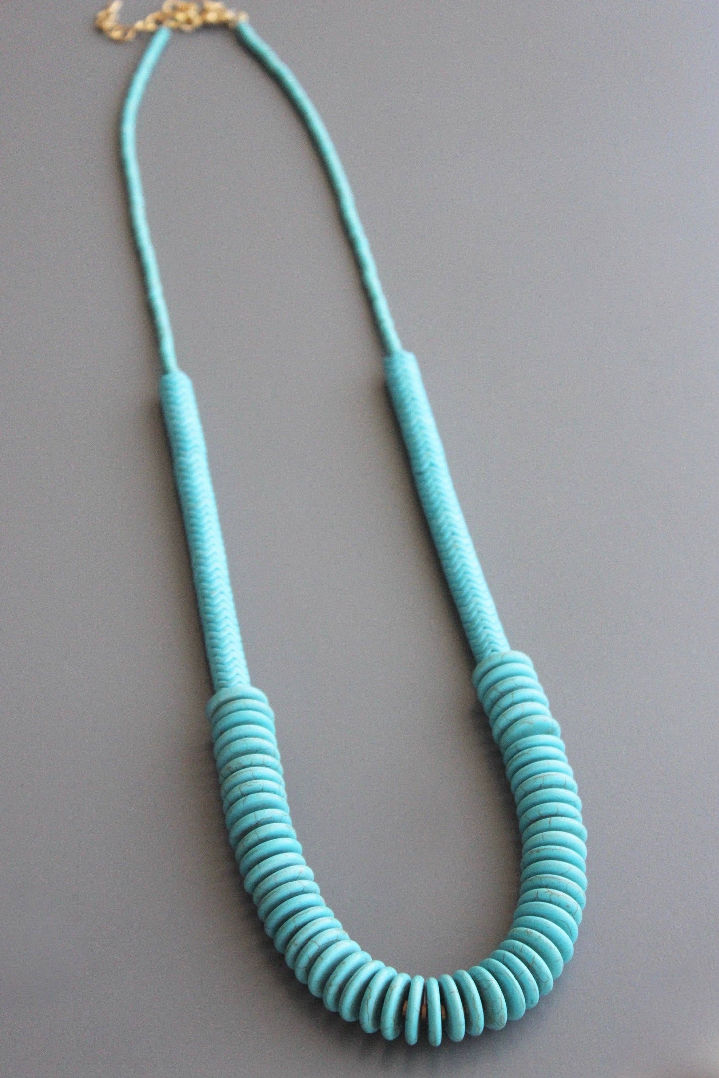 Magnesite and Brass Necklace