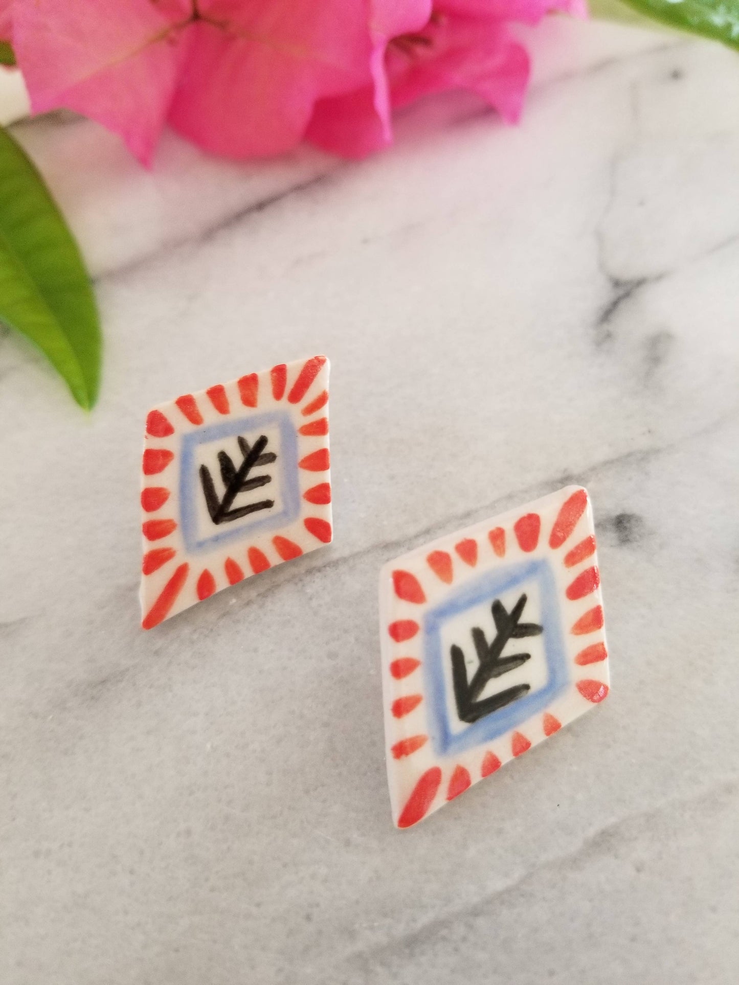 Scandinavian Diamond Studs (Crown & Heart + Tonia Dee Design