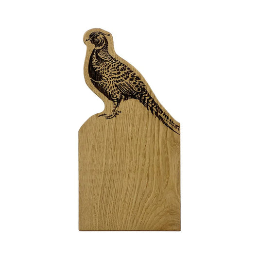 Framed Oak Serving Board - Small - Pheasant