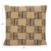 20" Square Woven Fabric Indoor/Outdoor w/ Block Pattern