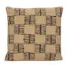 20" Square Woven Fabric Indoor/Outdoor w/ Block Pattern