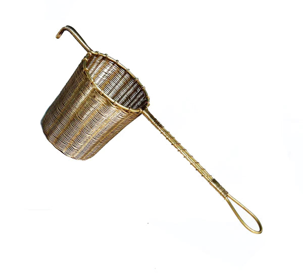 Woven Brass Large Tea Strainer