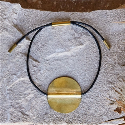 Aga Bracelet with Round Brass