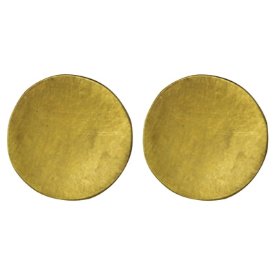 Gia Post Earring, Brass