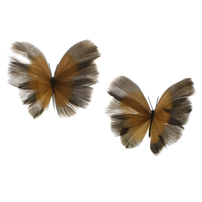 Feather Butterflies on Clip