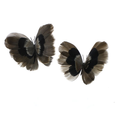 Feather Butterflies on Clip