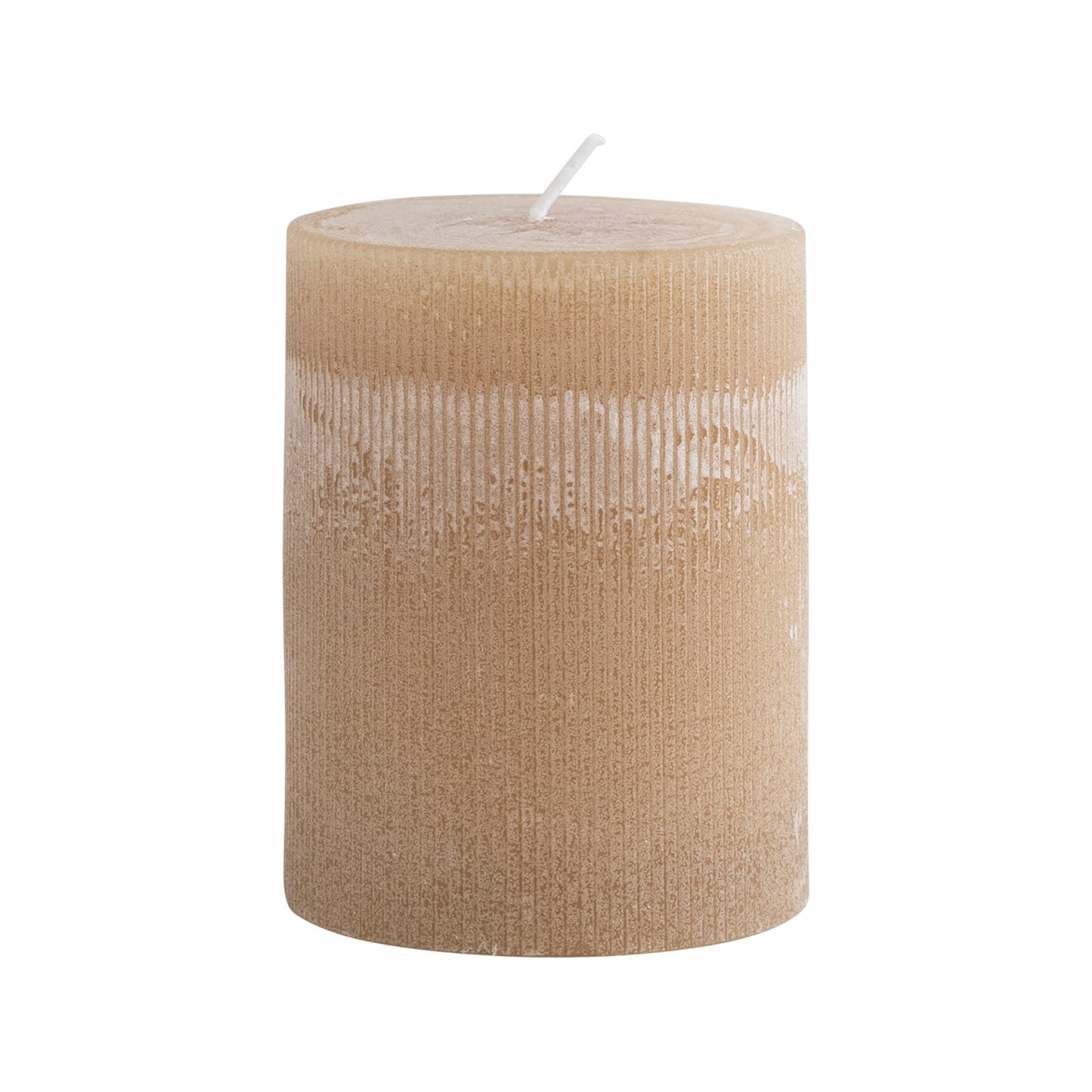 Unscented Pleated Pillar Candle
