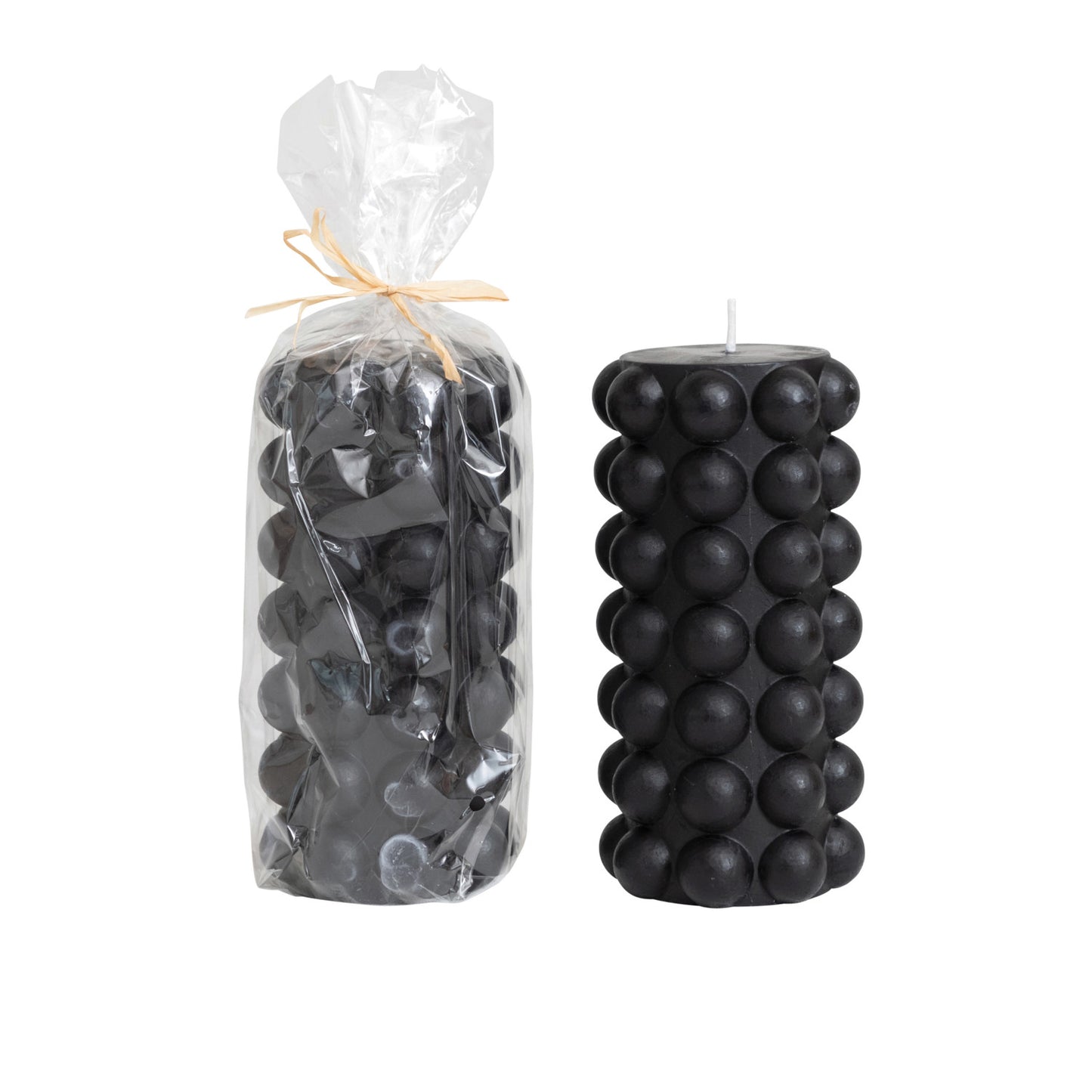 Unscented Hobnail Pillar Candle