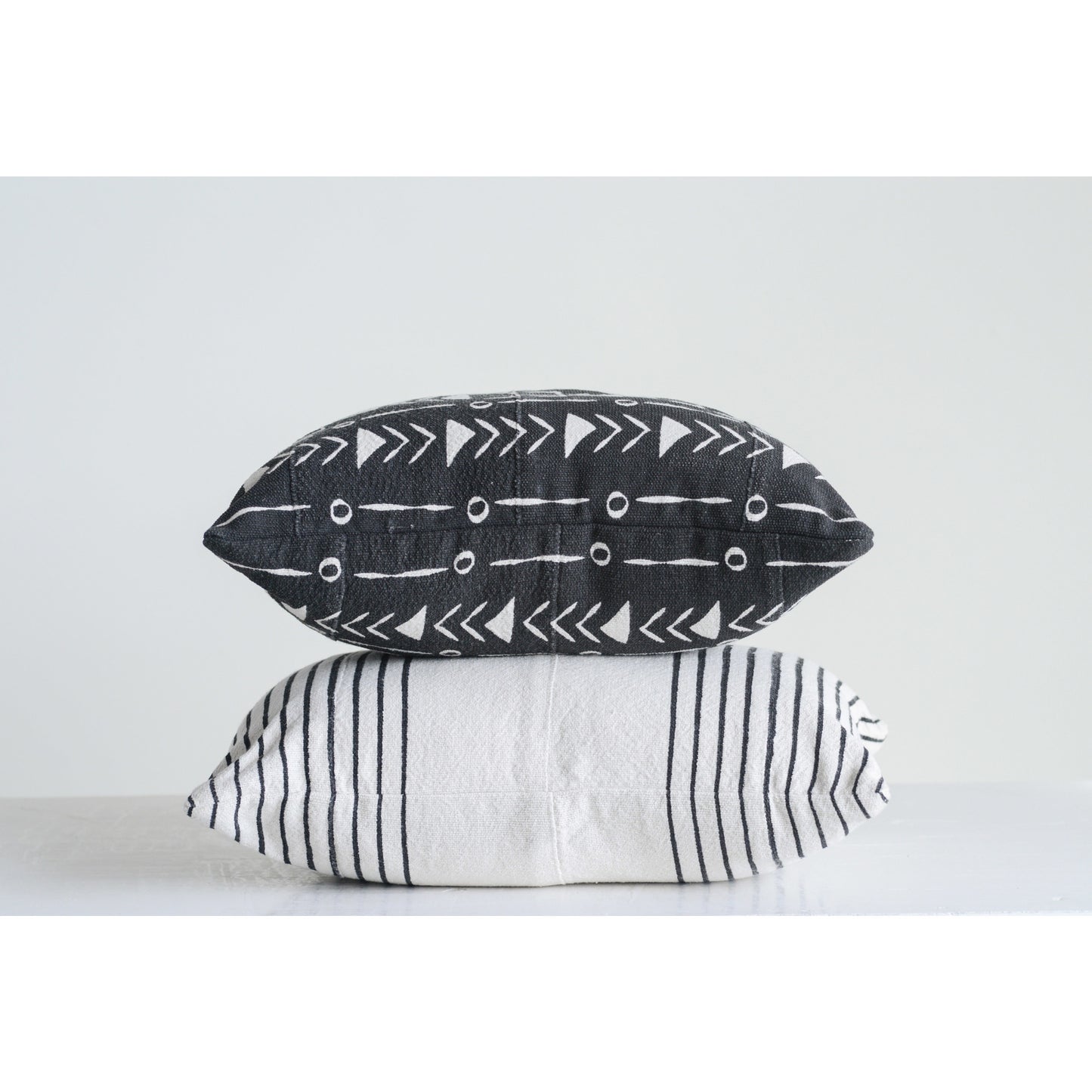 Mudcloth Pattern Lumbar Pillow