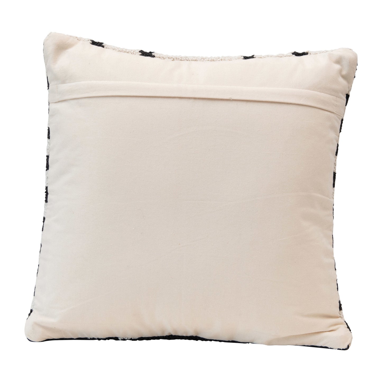 Woven Cotton Pillow w/ Abstract Design