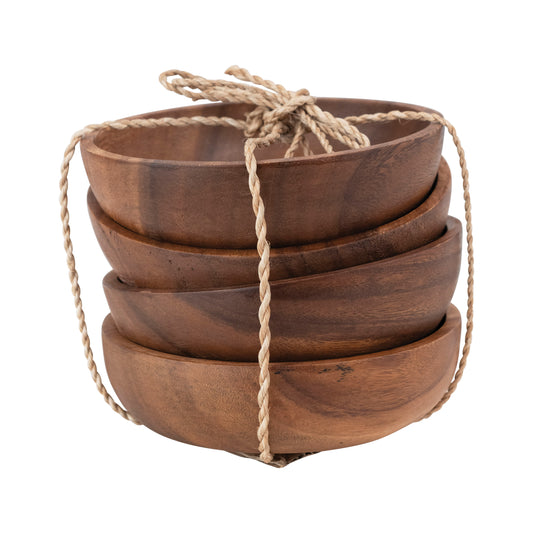 Acacia Wood Bowls