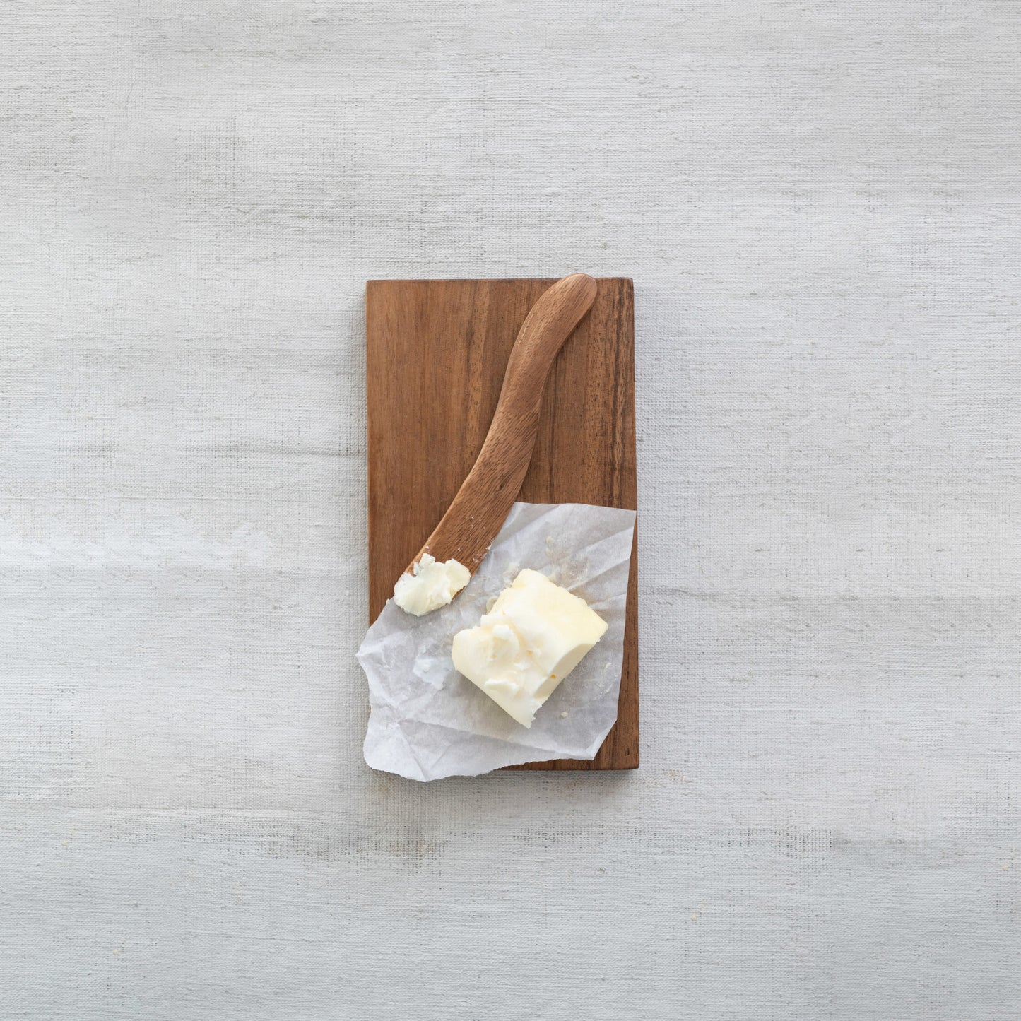 Acacia Wood Cheese/Cutting Board w/ Canape Knife, Set of 2