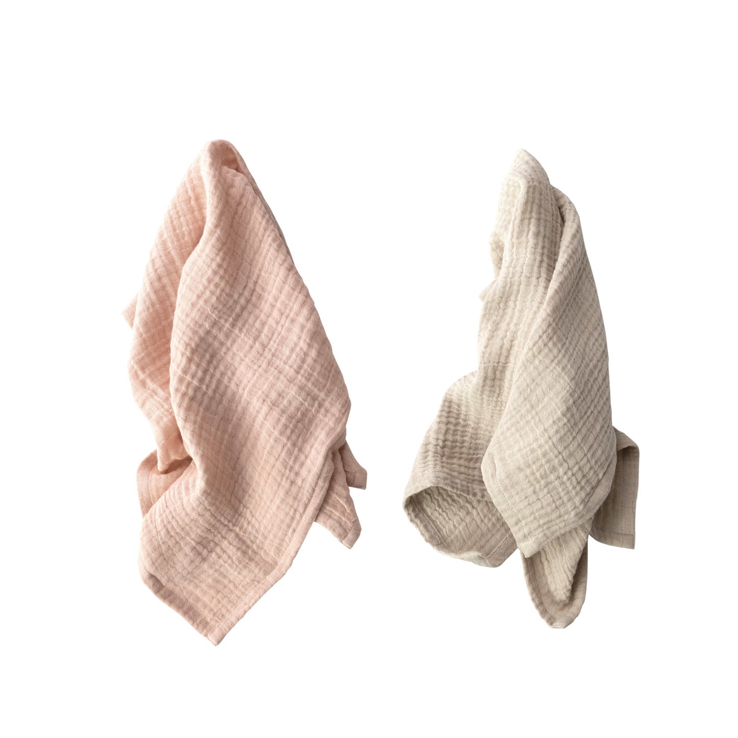 Cotton Double Cloth Tea Towels, Set of 2 in Bag