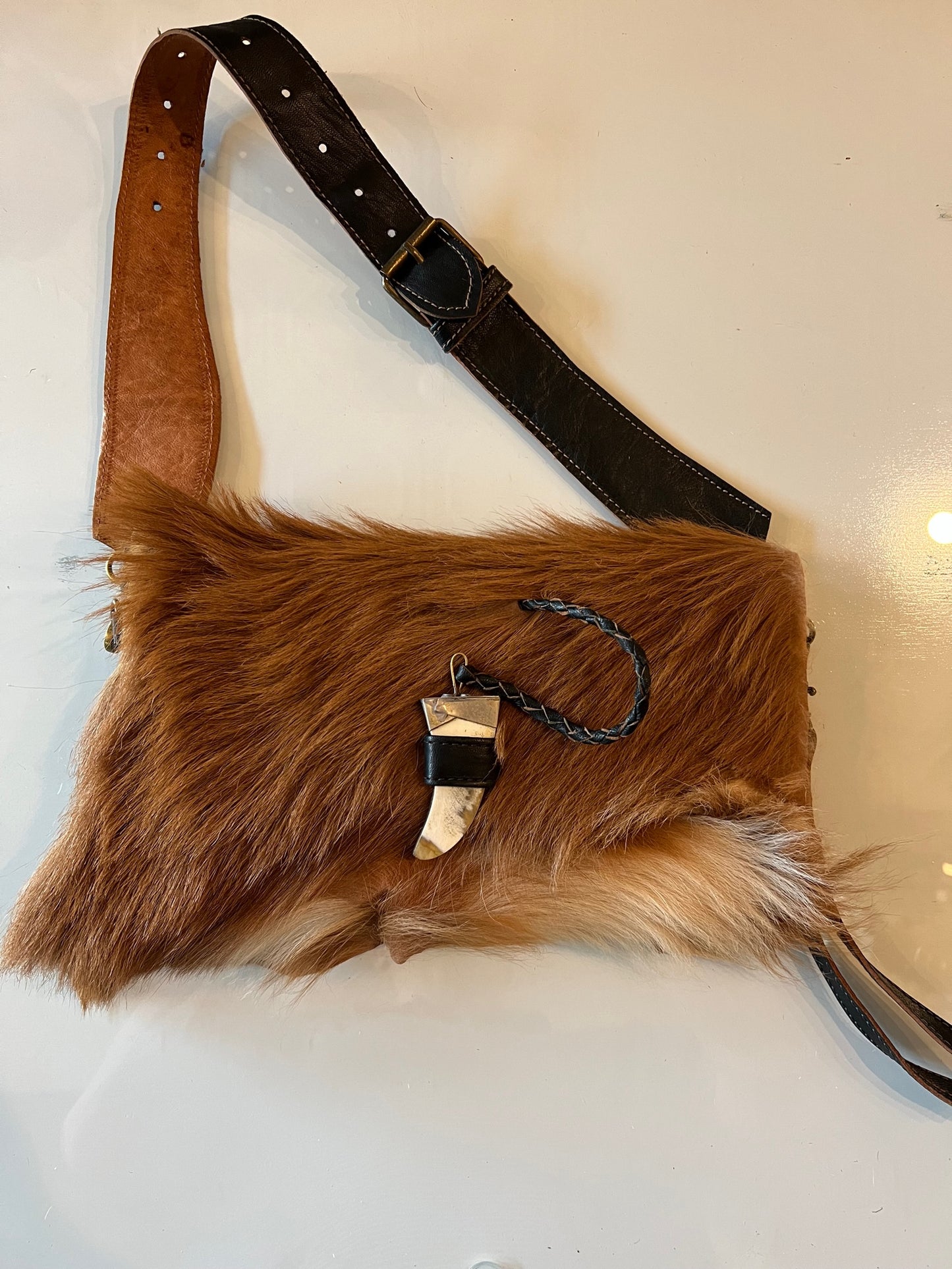Goat & Leather Clutch