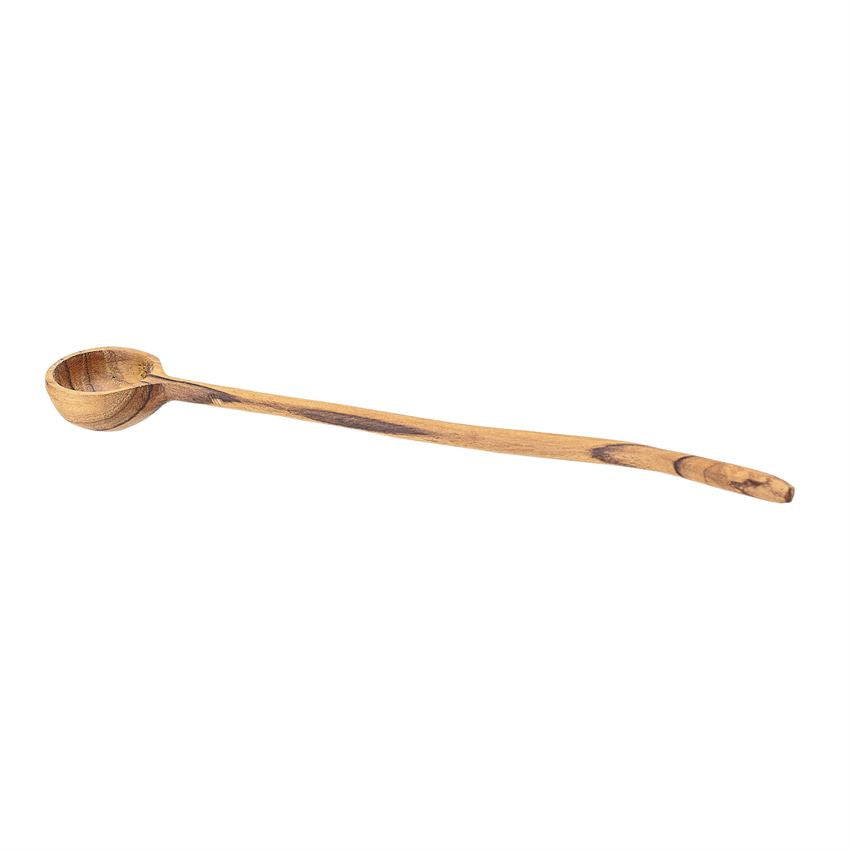 8-3/4"L Hand-Carved Teak Wood Spoon (Each One Will Vary)