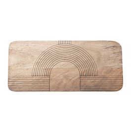 The Engraved Mango Wood Cheese/Cutting Board is perfect to serve up your favorite appetizers at your next gathering. Measurements: 13"L x 6"W.