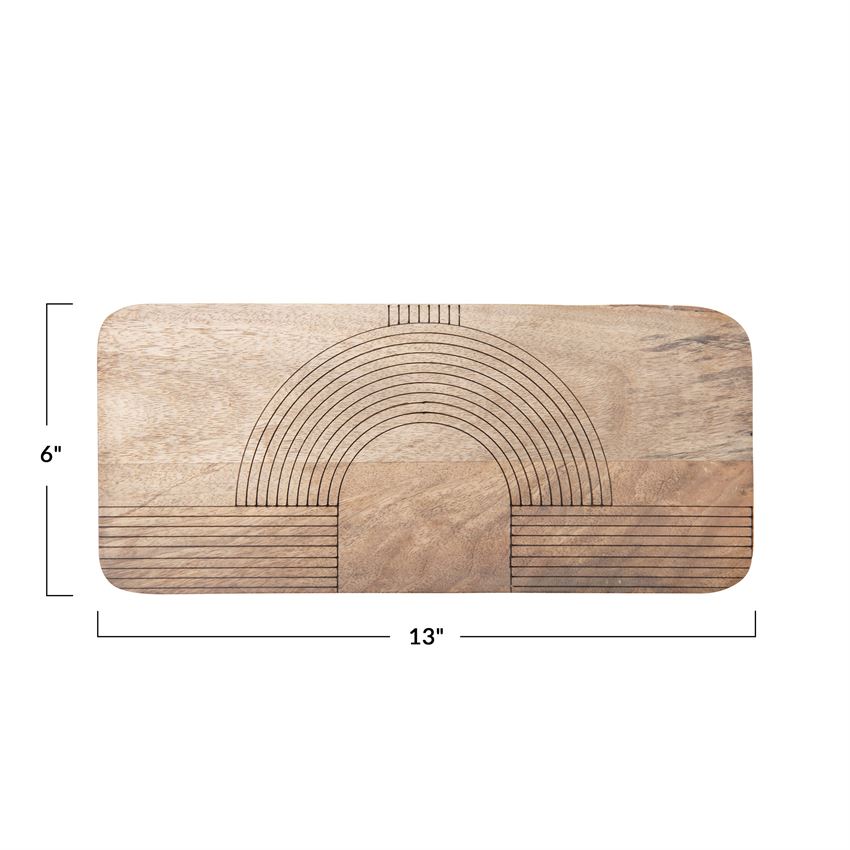 Engraved Mango Wood Cheese/Cutting Board