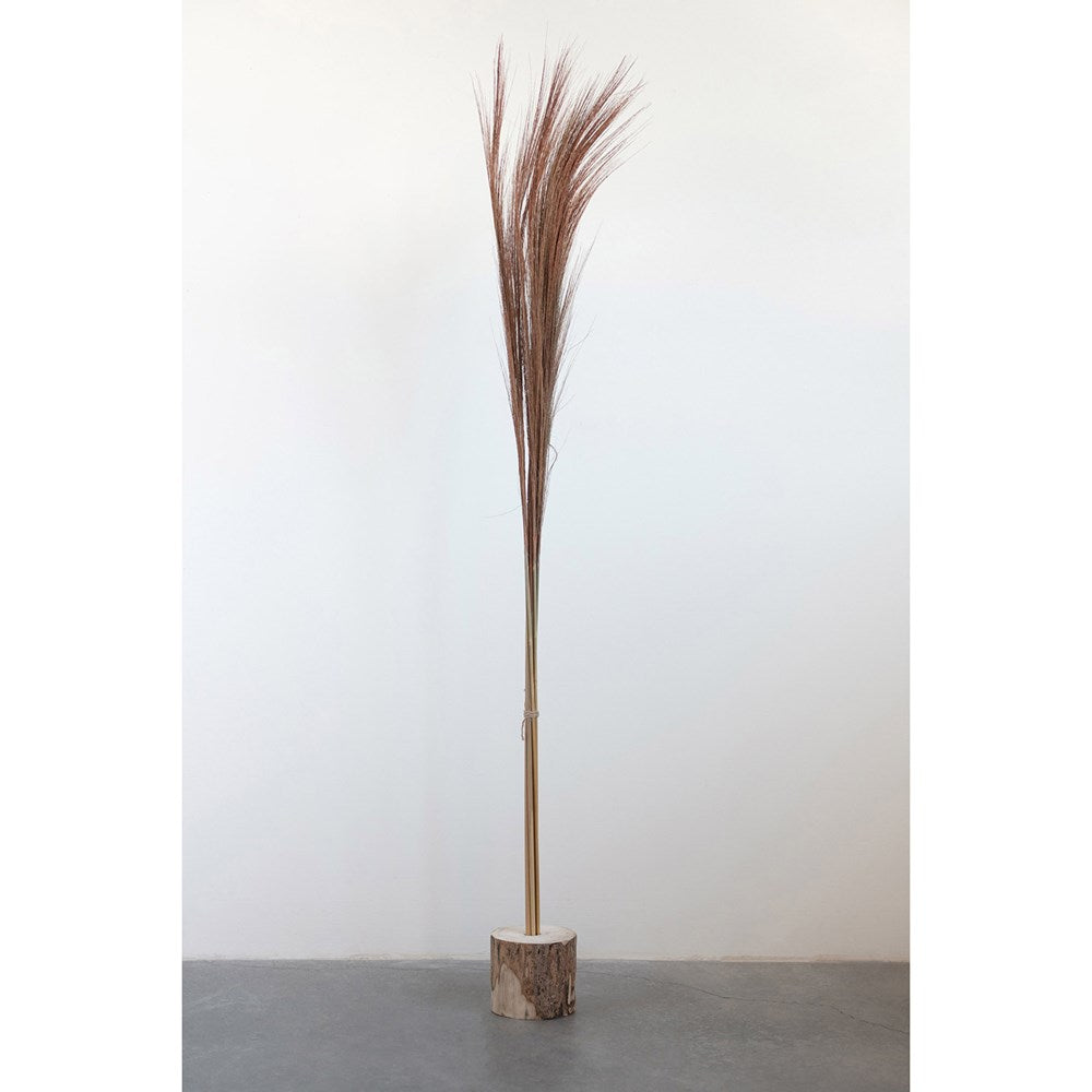 The bunch of Dried Natural Tiger Grass stems are great fillers for vases and adds that touch of Boho to any décor.  Approximately 40"H Dried Natural Tiger Grass Bunch.