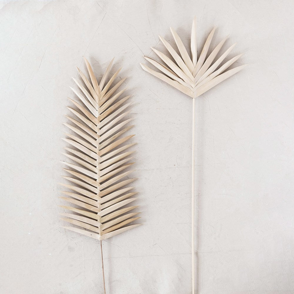 Sturdy 39"H Handmade Palm Buri Palm Pick Botanical in Natural color. Add several or mix and match your favorite botanicals to that fun boho style.