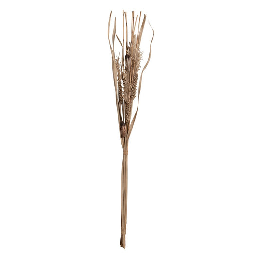 Add the 60"H Handmade Dried Bunch Botanical in Natural color to any vase or arrangement to make a boho and natural statement. Each bunch contains 12 Pieces.