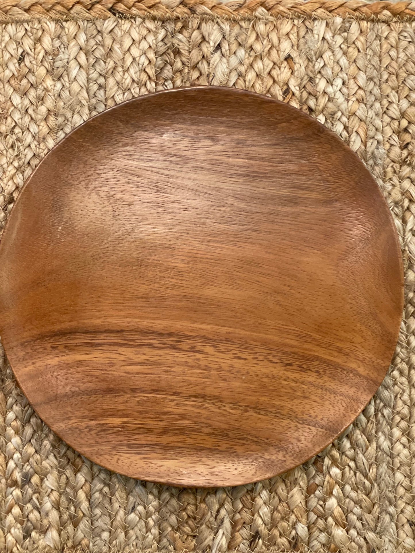 Vintage Teak Wood Plate